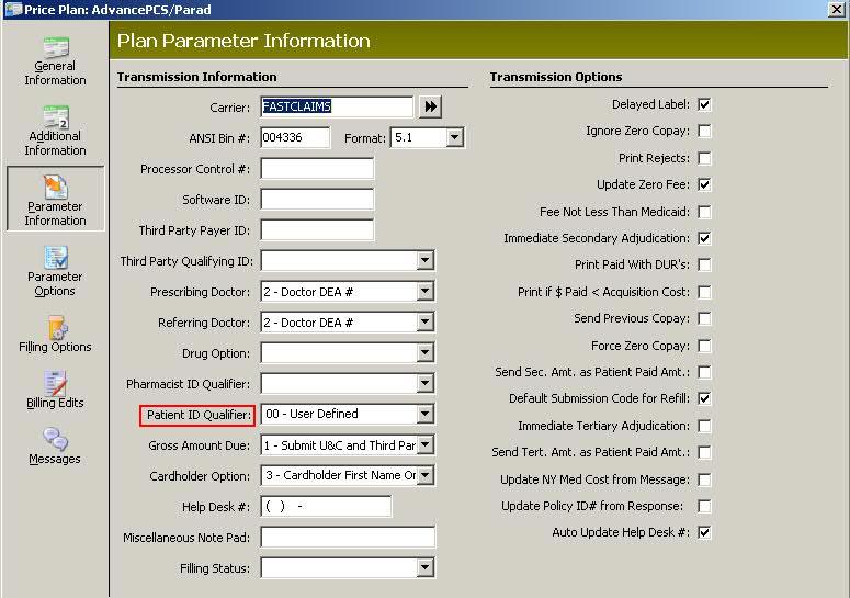 NCPDP D.0 Field Numbers with NRx Field Names and Locations