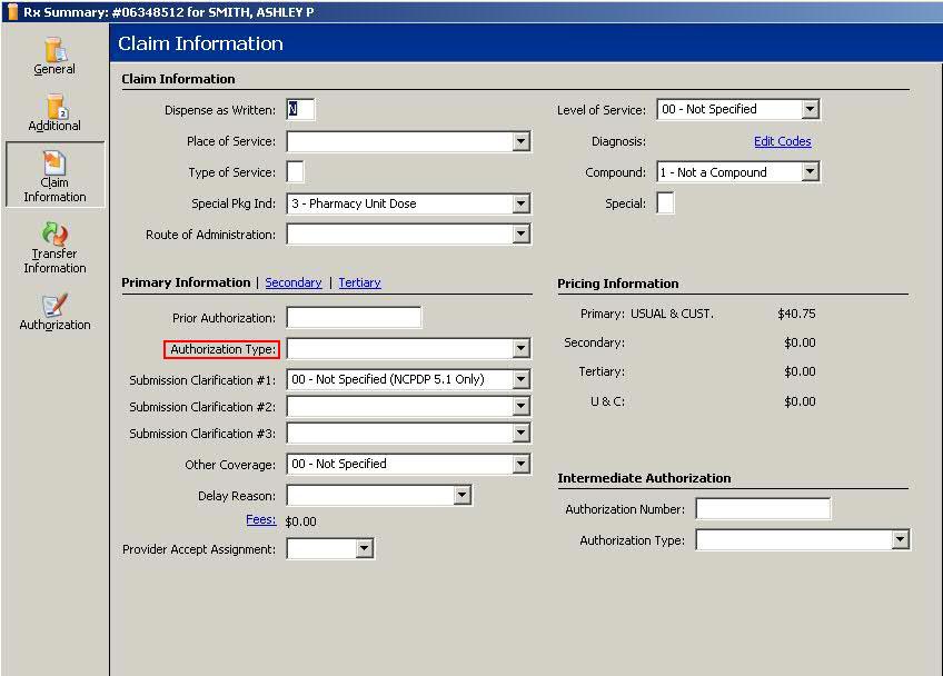 NCPDP D.0 Field Numbers with NRx Field Names and Locations