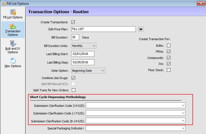 Clarification Codes 19.1.38 PrimeCare Enhancements